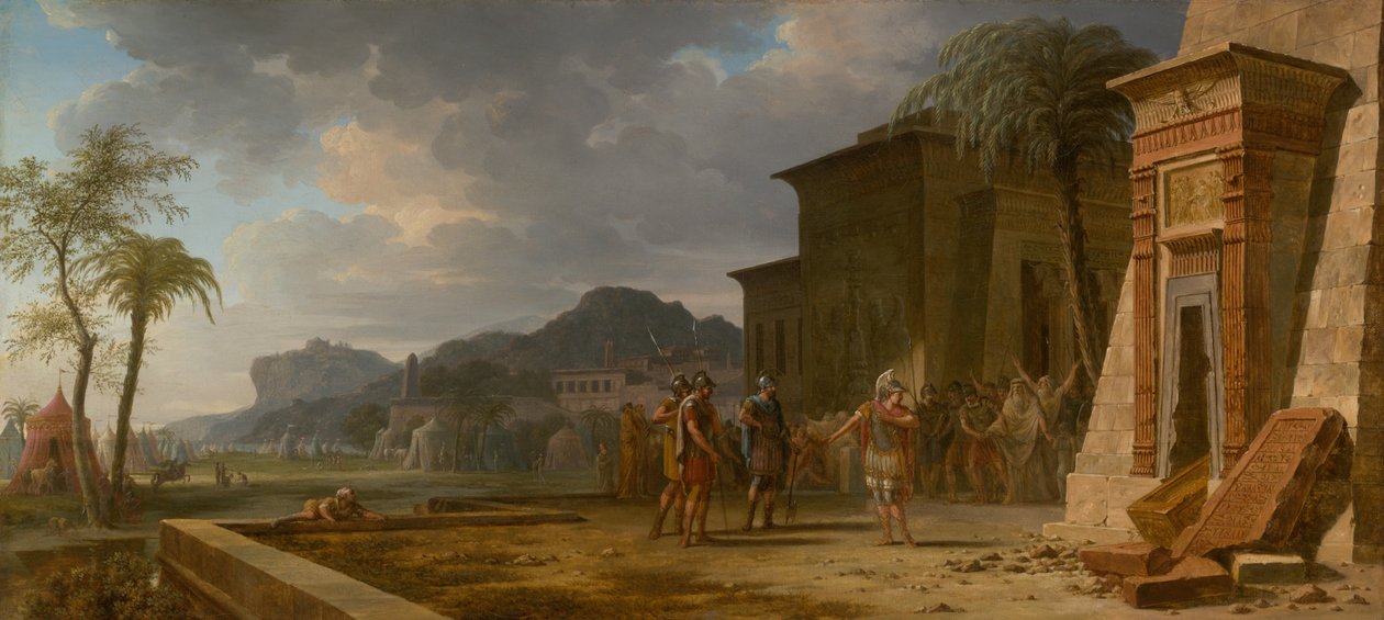 Alexander vid Cyrus den stores grav av Pierre Henri de Valenciennes