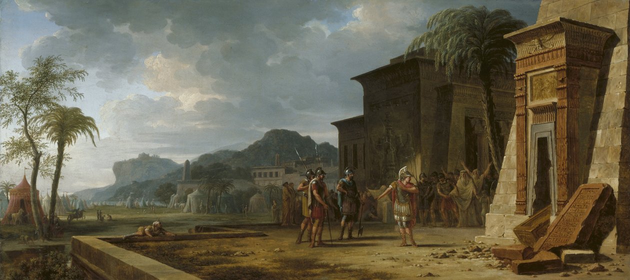 Alexander vid Cyrus den stores grav, 1796 av Pierre Henri de Valenciennes