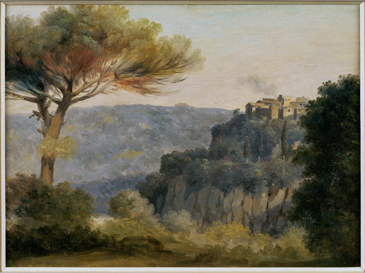 Le village de Nemi - Byn Nemi ... av Pierre Henri de Valenciennes