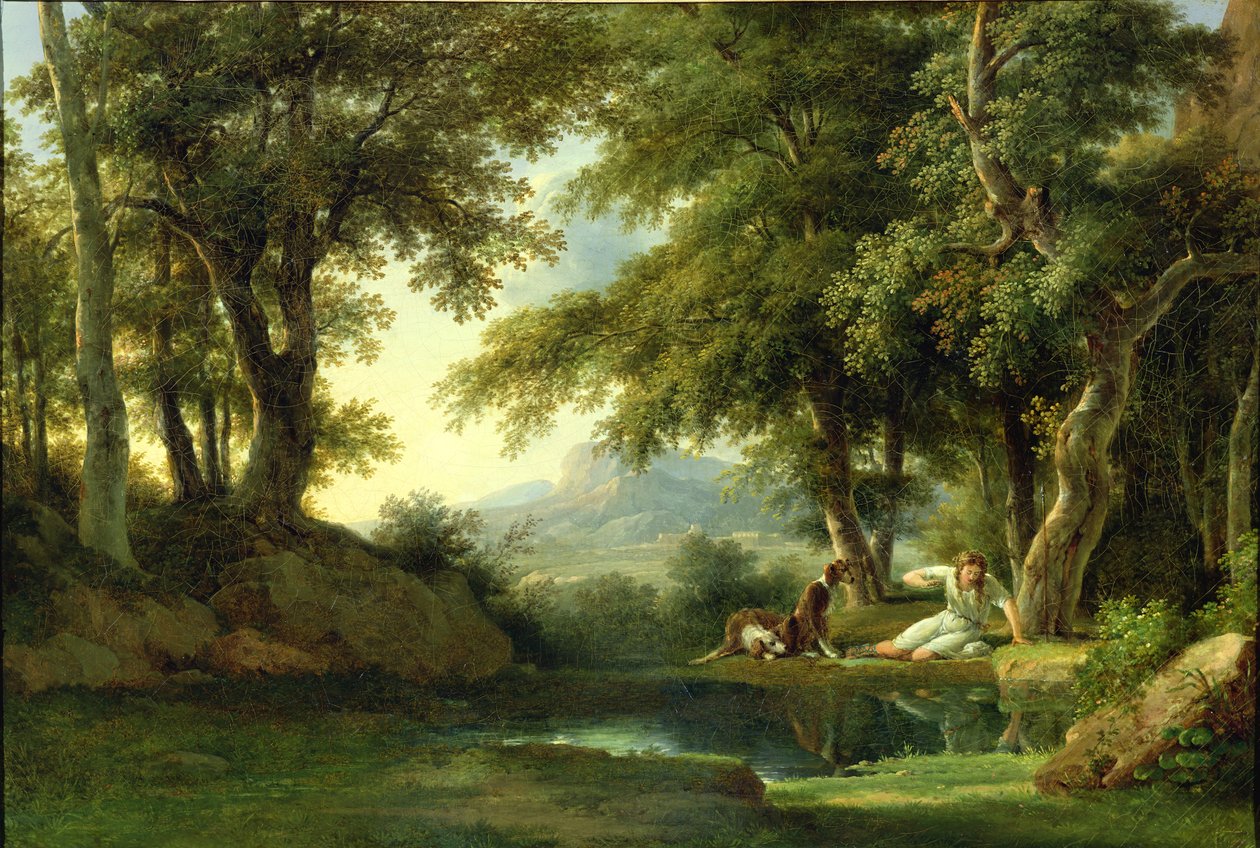 Narcissus beundrar sin reflektion av Pierre Henri de Valenciennes