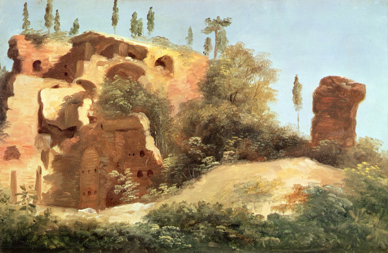Ruiner vid Villa Farnese av Pierre Henri de Valenciennes