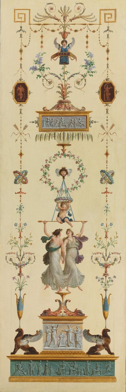 Dekorativ panel av Pierre II Rousseau