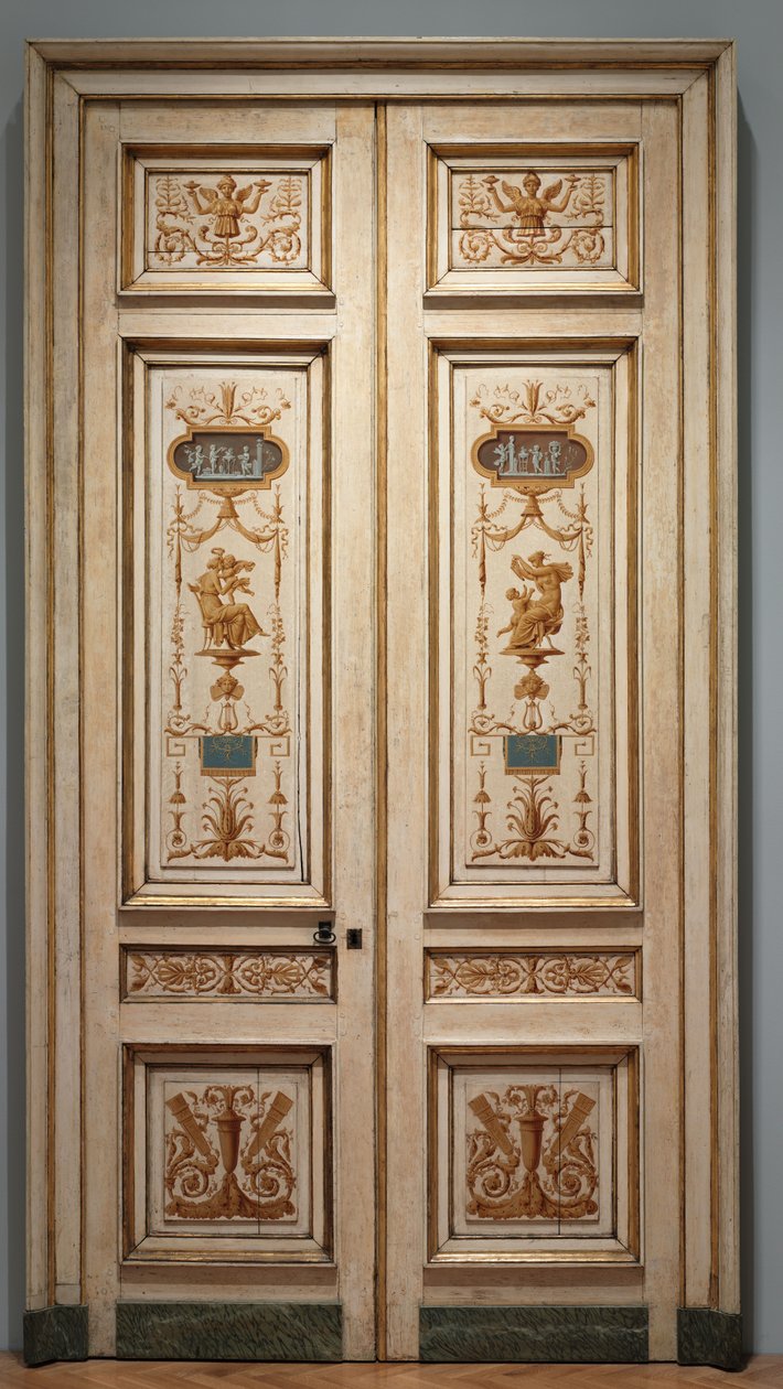 Dubbelbladiga dörrar, 1790-tal av Pierre II Rousseau