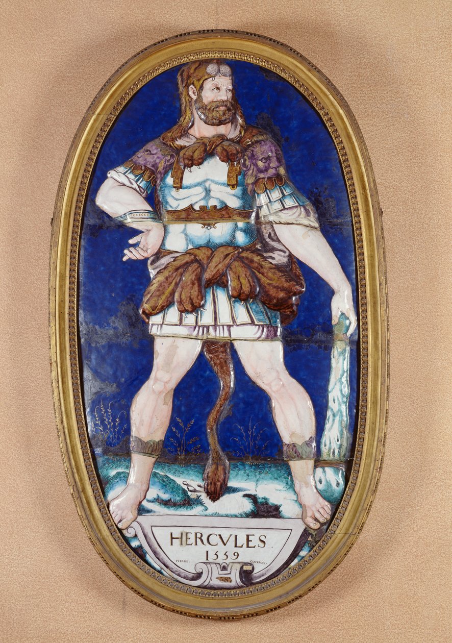Hercules, 1559 (målad emalj) av Pierre I Courteys