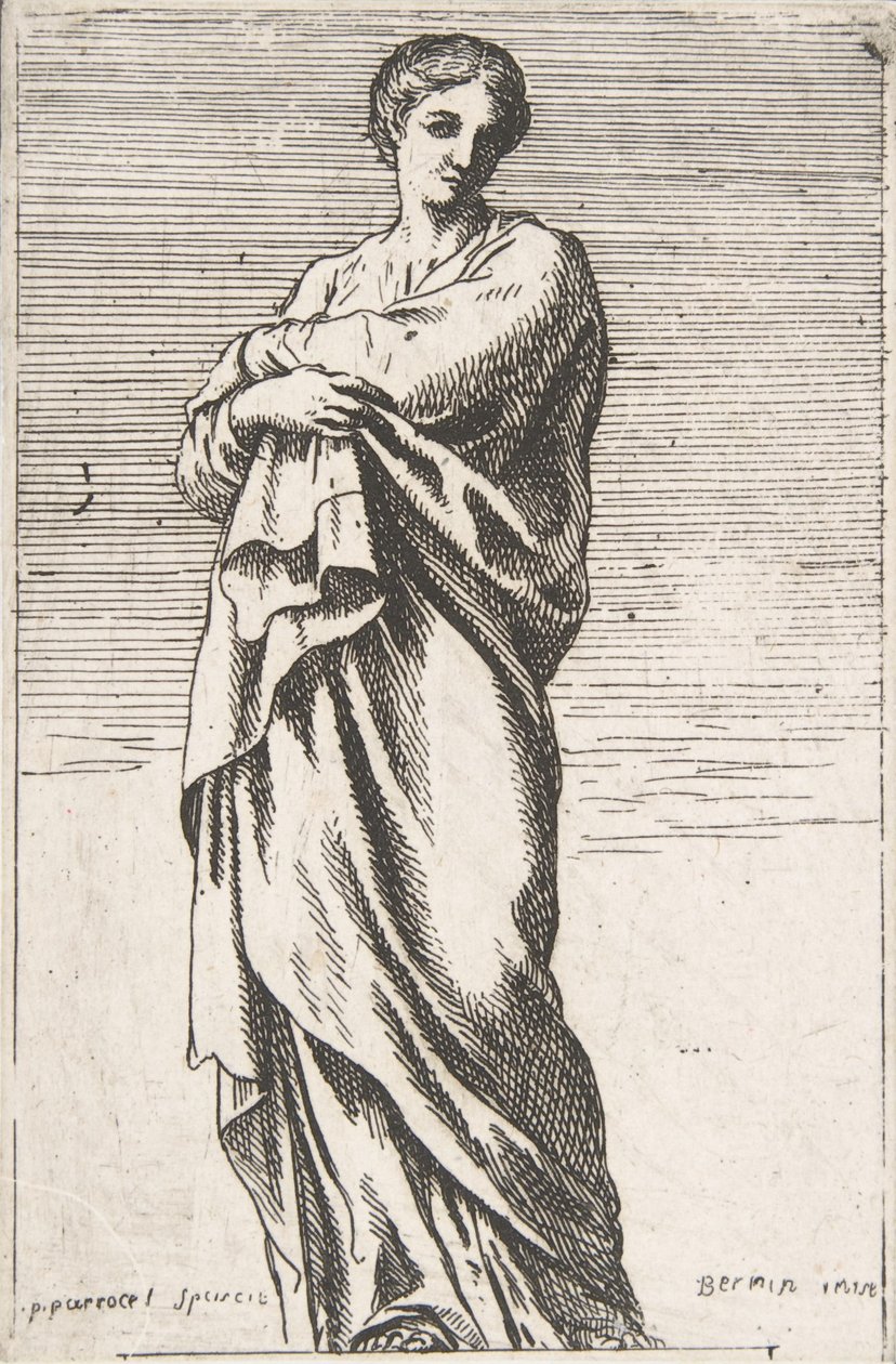 Stående kvinnlig figur, ca. 1739-40., ca. 1739-40. av Pierre Ignace Parrocel