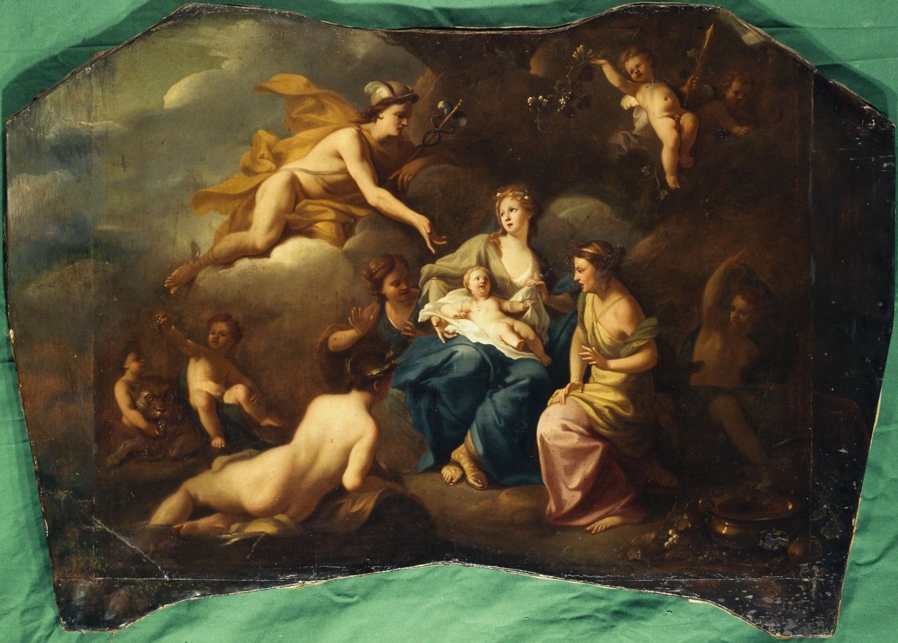 Bacchus födelse, ca 1720 (olja på duk) av Pierre Jacques Cazes
