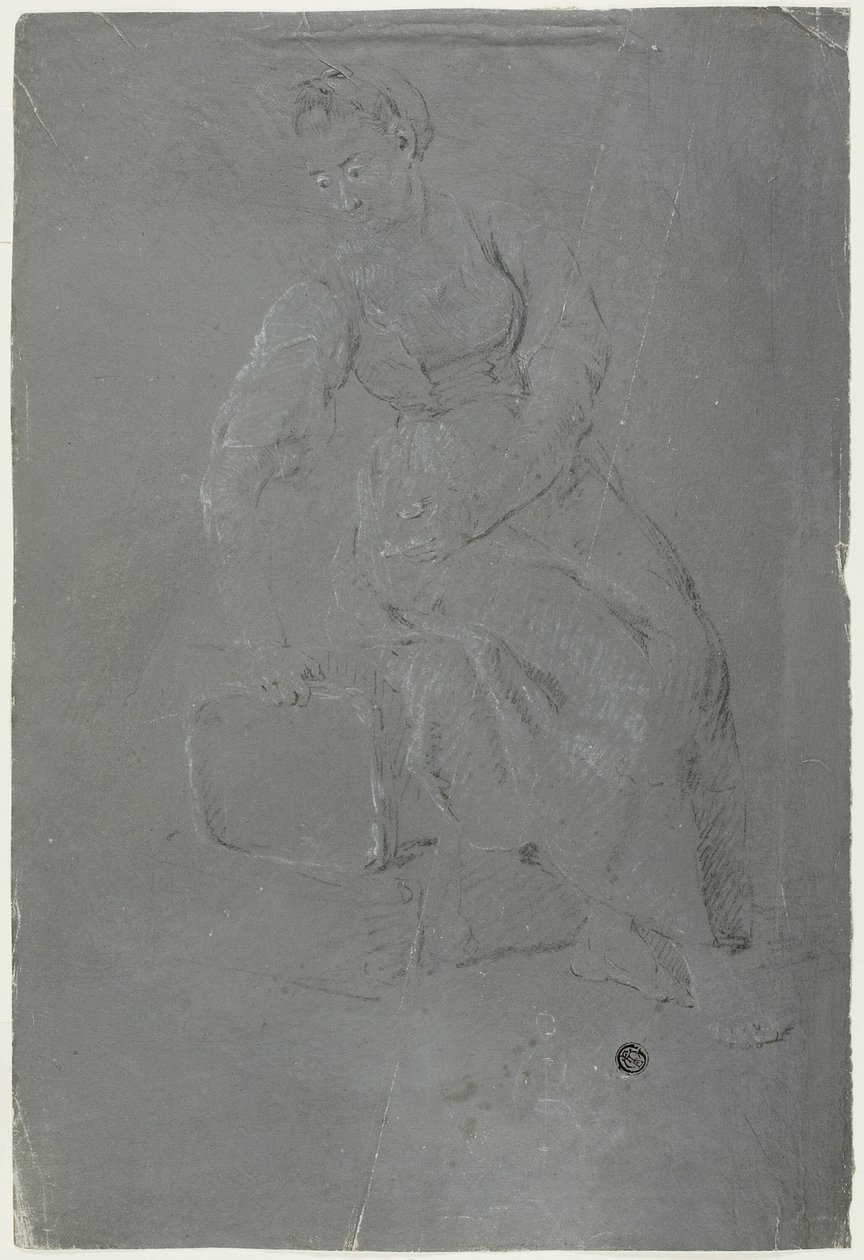 Sittande kvinna av Pierre Jacques Volaire