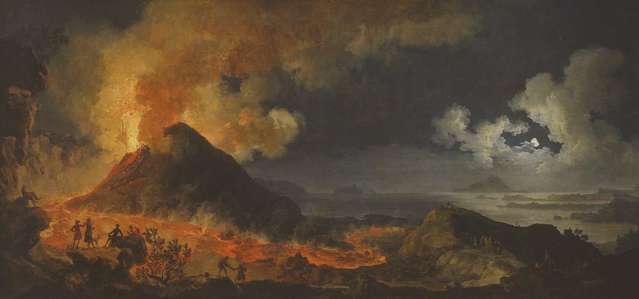 Vesuvius utbrott, 1771 av Pierre Jacques Volaire