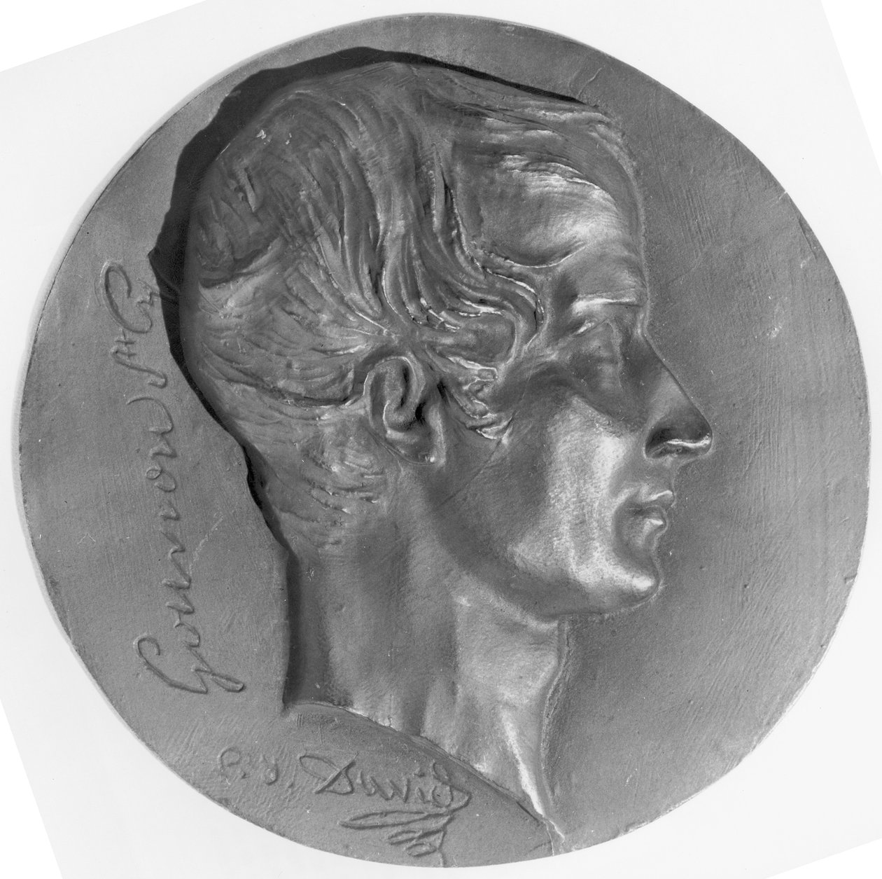 Porträtt av Laurent de Gouvion Saint-Cyr (1764-1830), markis de Gouvion och marskalk av Frankrike (brons) av Pierre Jean David d