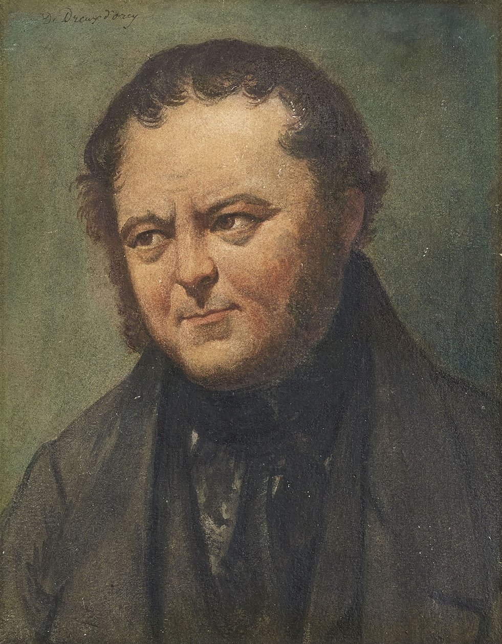 Porträtt av Marie-Henri Beyle, dit Stendhal 1783-1842. av Pierre Joseph Dedreux Dorcy