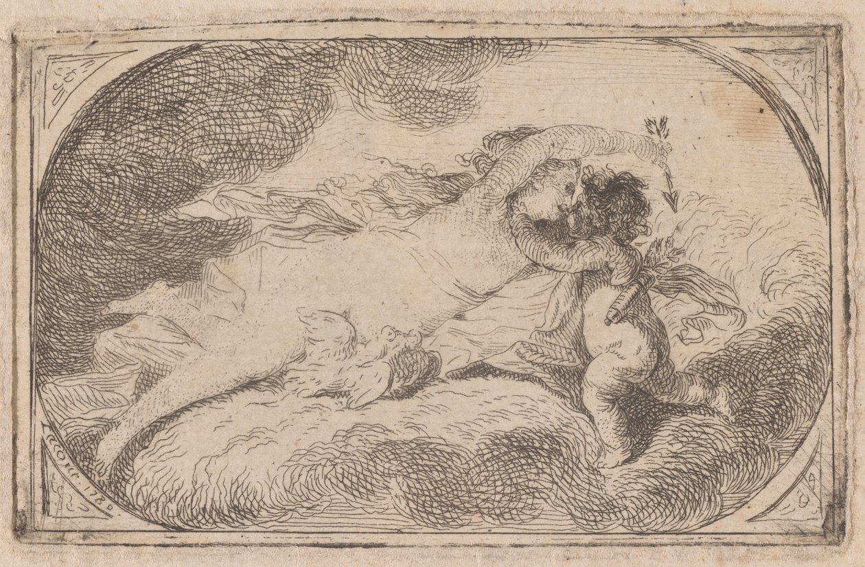 Venus och Amor av Pierre Lacour the Elder