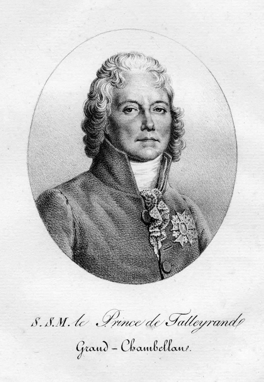 Charles Maurice de Talleyrand-Perigord, fransk diplomat, 1800-talet. av Pierre Langlumé