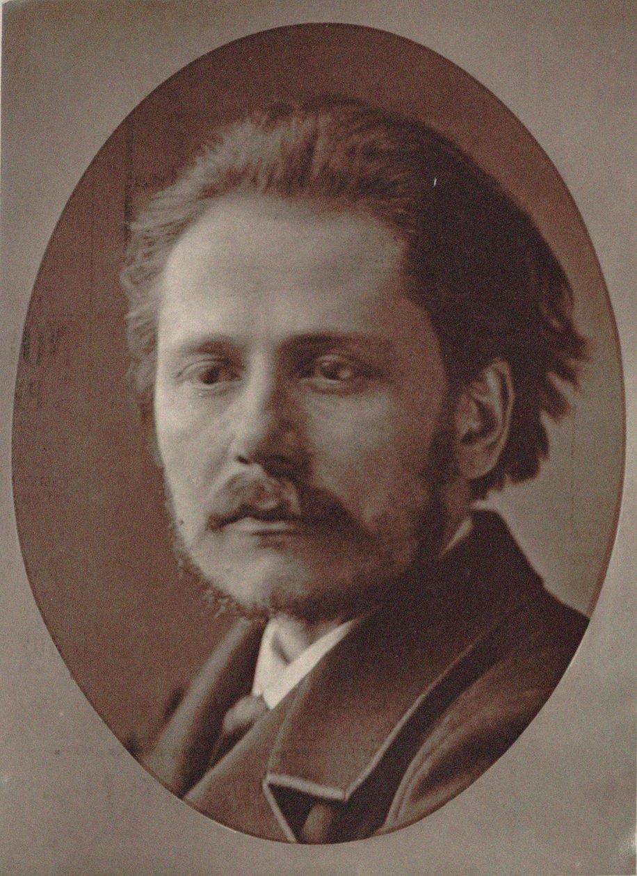 Porträtt av kompositören Jules Massenet 1842-1912, 1877. av Pierre Lanith Petit