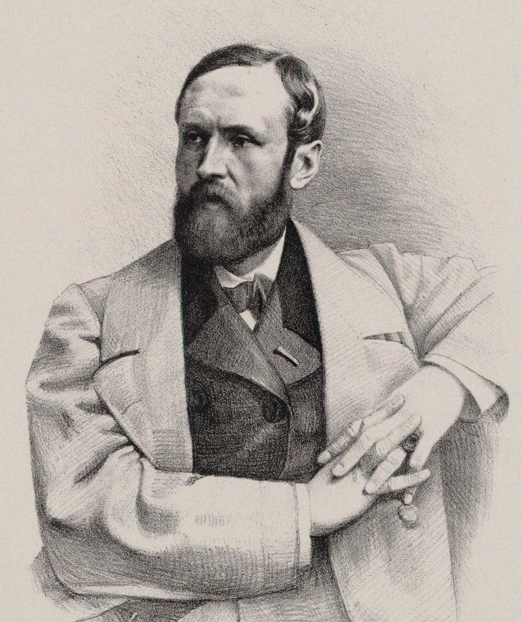 Porträtt av organisten och kompositören Louis James Alfred Lefébure-Wely 1817-1869, 1860. av Pierre Lanith Petit