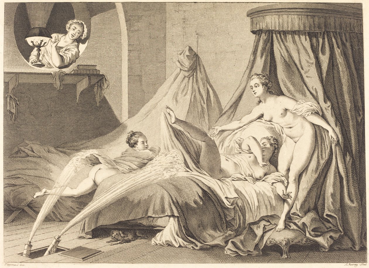Vattenverket av Pierre Laurent Auvray after Jean Honoré Fragonard