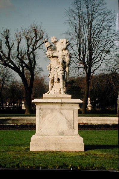 Aeneas och Anchises (marmor) av Pierre Lepautre