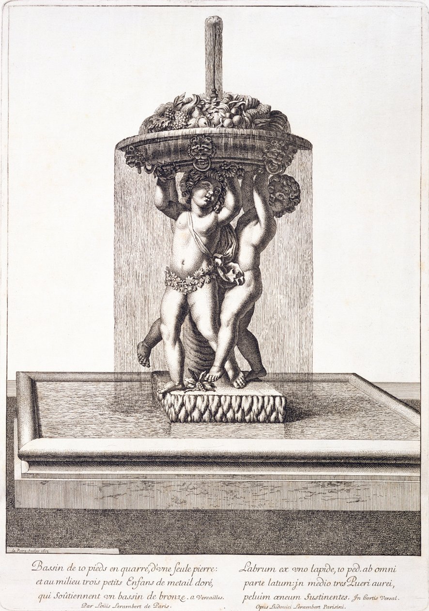Fontän av Louis Lerambert i Versailles, 1673 av Pierre Lepautre