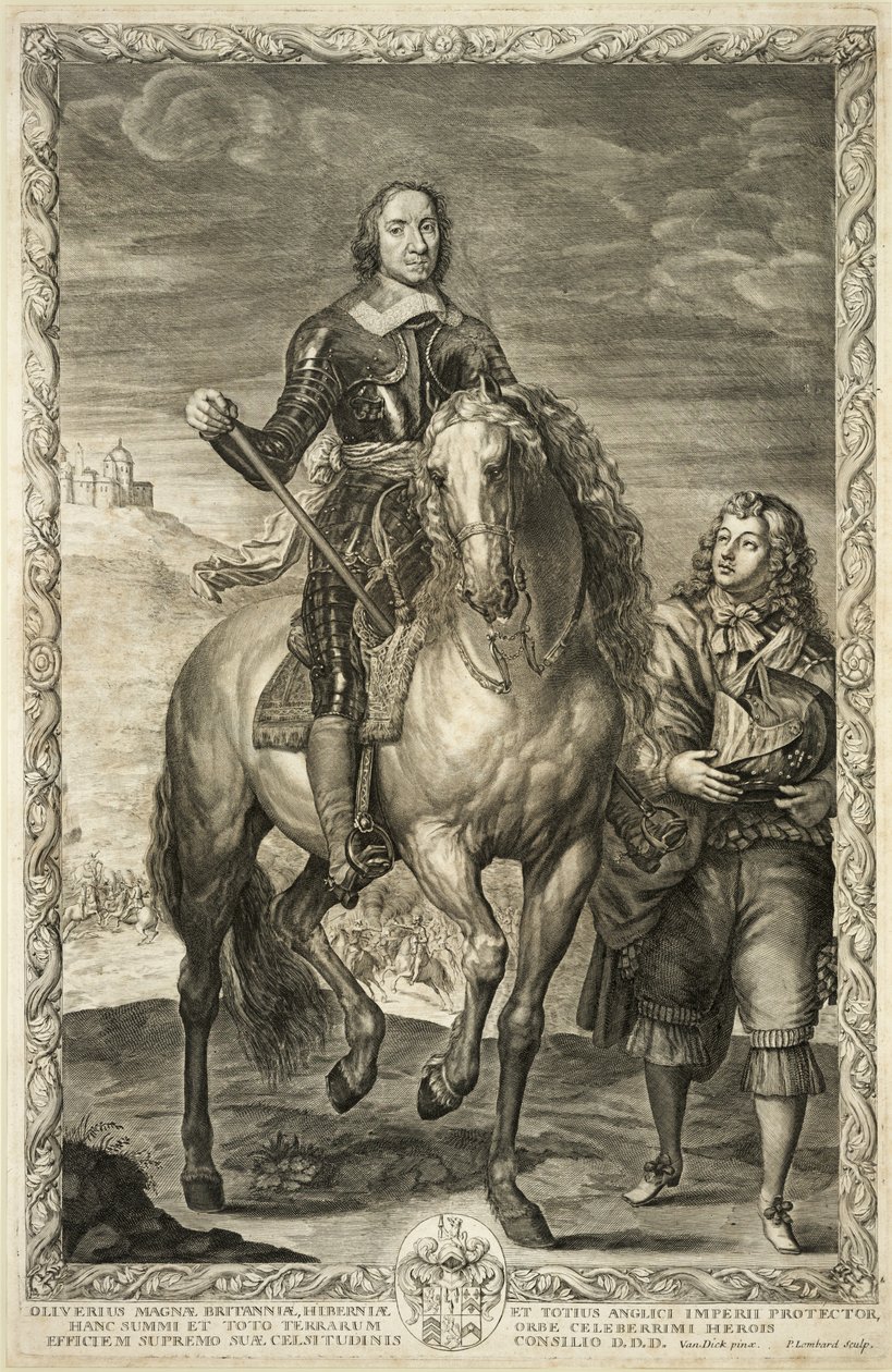 Ridsporträtt av Oliver Cromwell av Pierre Lombard or Lombart