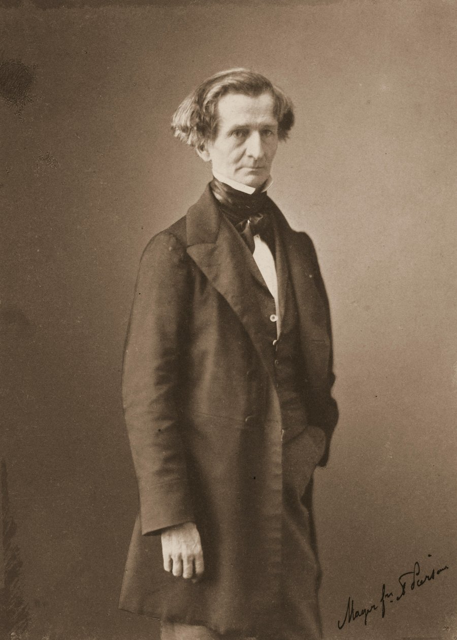 Porträtt av Hector Berlioz 1803-1869, ca. 1850 av Pierre Louis Pierson