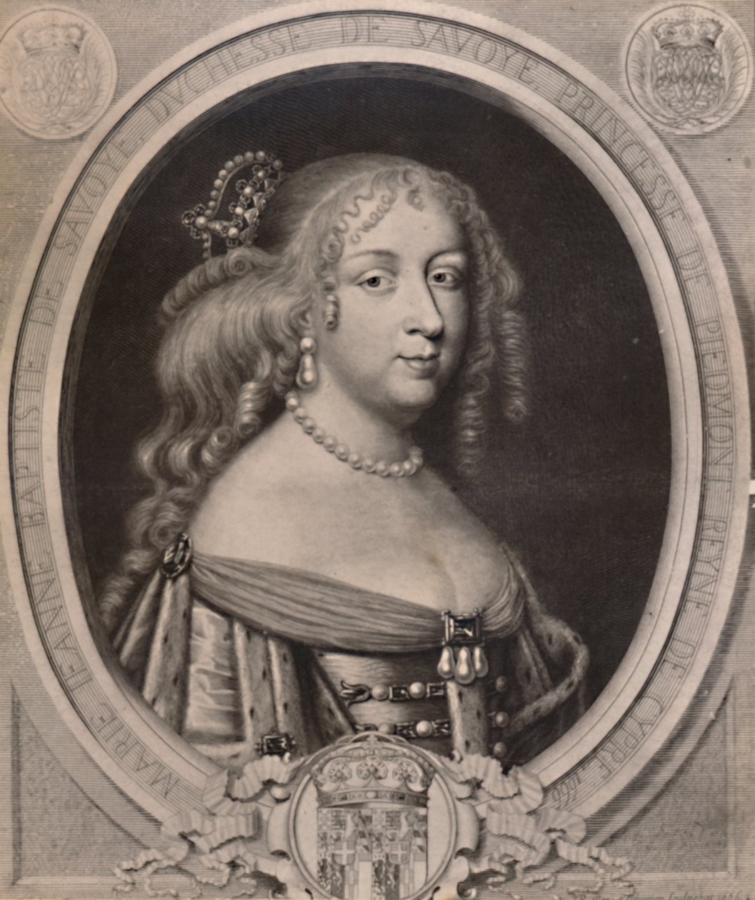 Marie Jeanne Baptiste, hertiginna av Savojen, sent 1600-tal 1894 av Pierre Louis van Schuppen