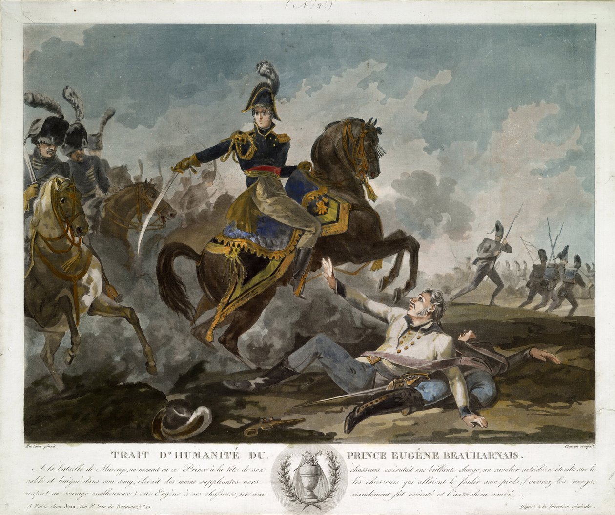 Eugene de Beauharnais kontinens, ca 1814 av Pierre Martinet