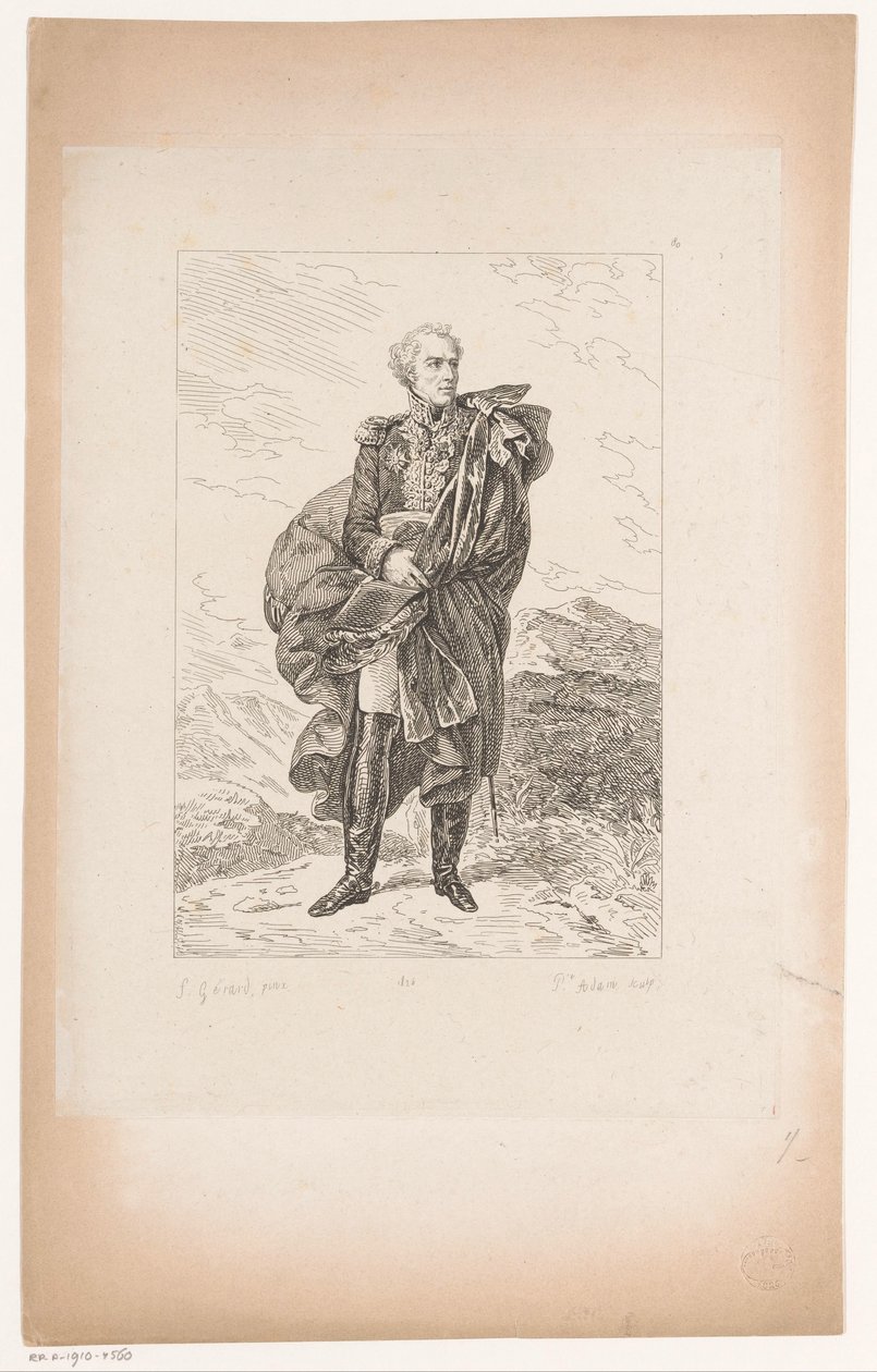 Porträtt av general Maximilien Sébastien Foy Samling av historiska porträtt av baron Gérard (serietitel) Samling av porträtt Historiques de Mr. le Baron Gerard (serietitel) av Pierre Michel Adam
