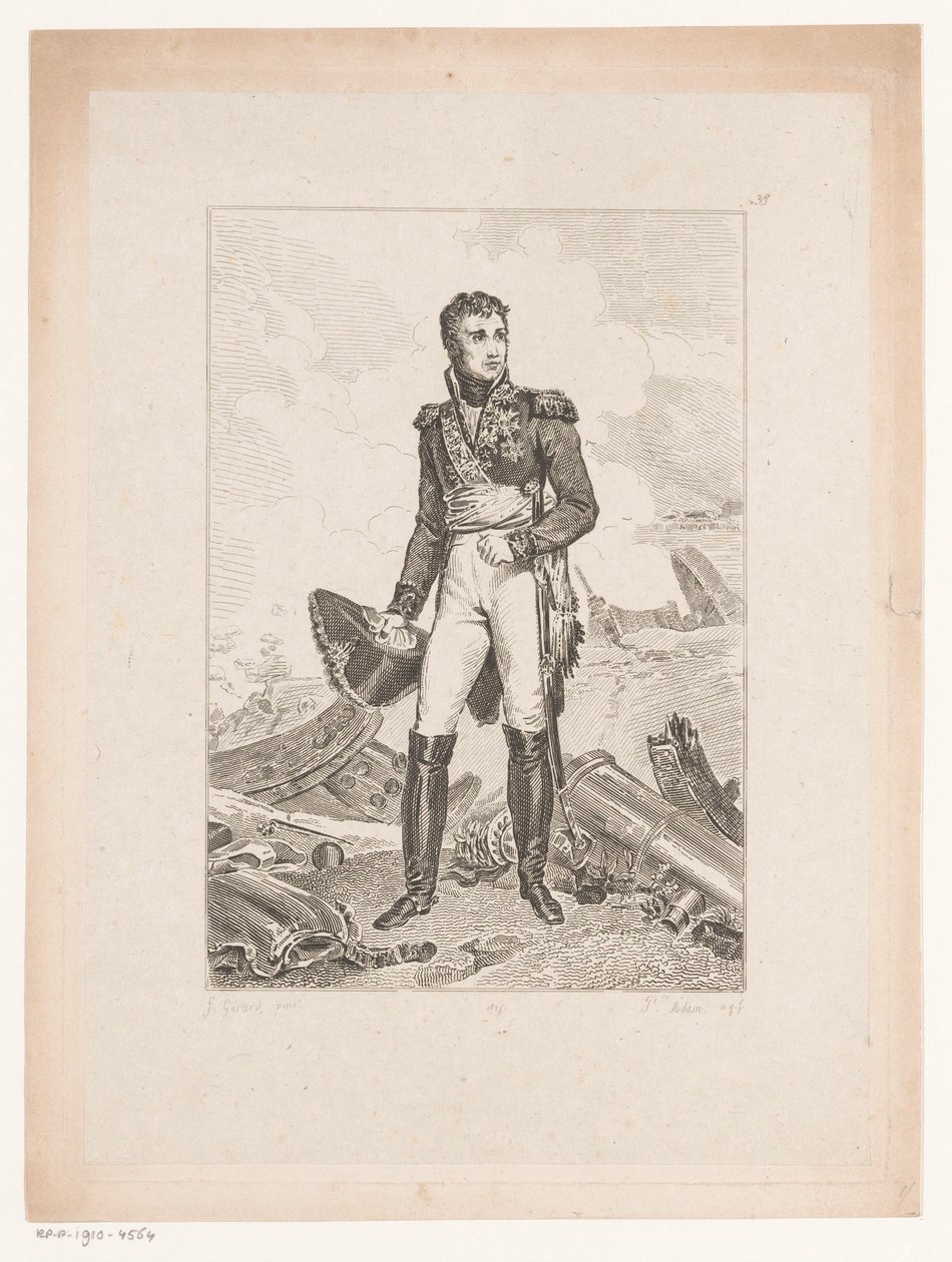 Porträtt av Jean Lannes, hertig av Montebello Samling av historiska porträtt av baron Gérard (serietitel) Samling av porträtt Historiques de Mr. le Baron Gerard (serietitel) av Pierre Michel Adam