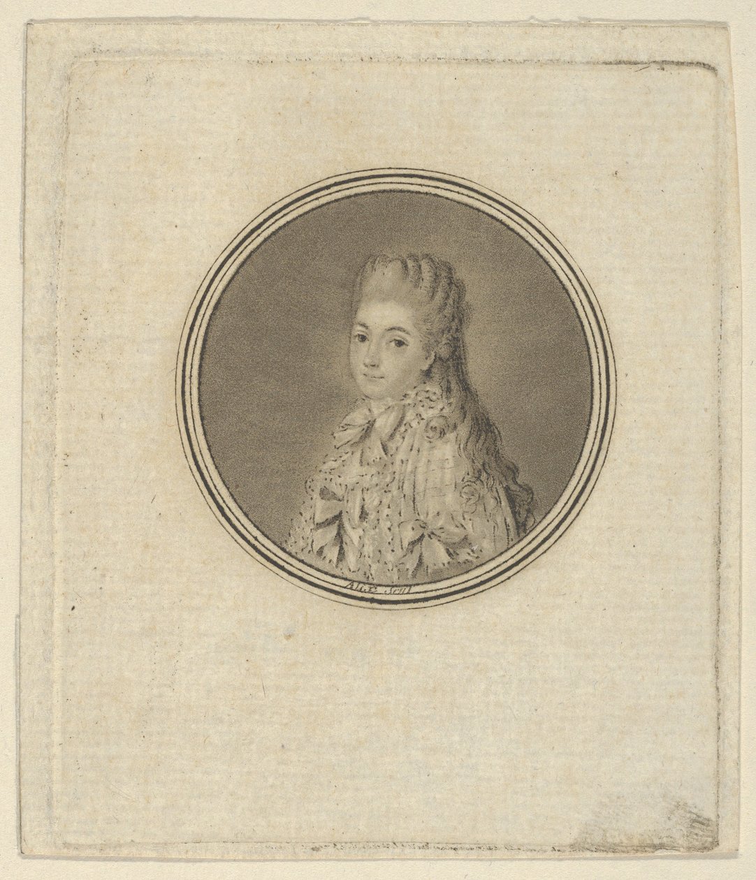 Anne de Chaumont-Guitry, grevinna av Amblimont, 1780-1817. av Pierre Michel Alix