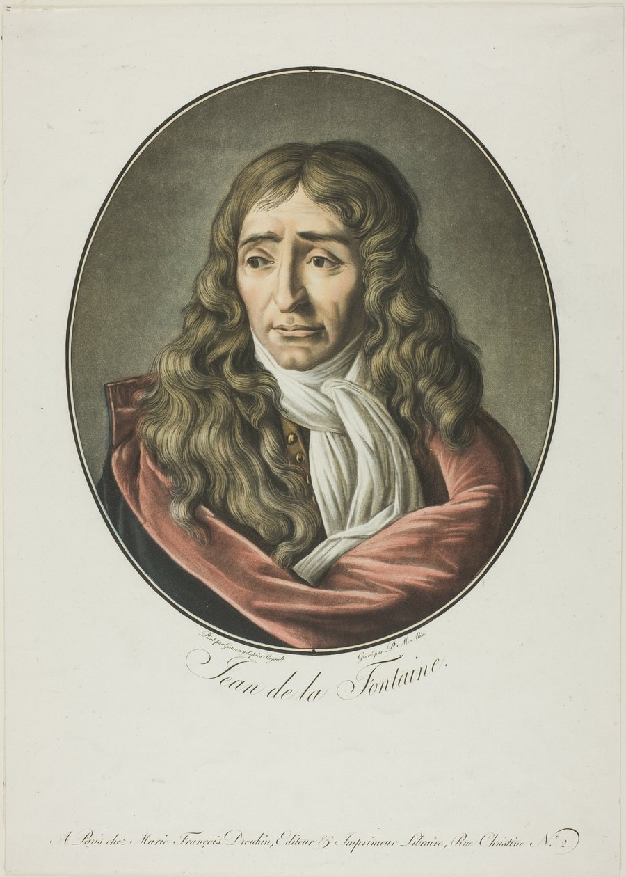 Jean de La Fontaine av Pierre Michel Alix
