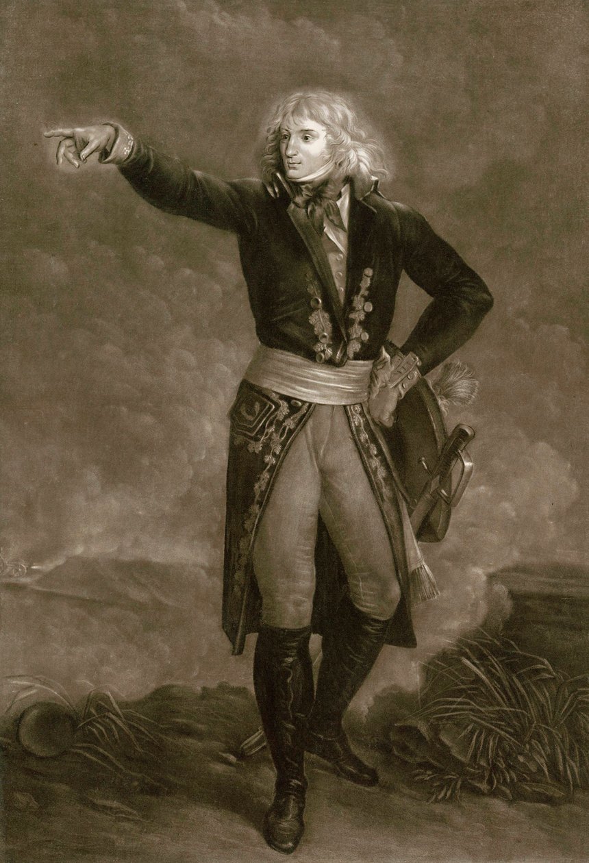 Napoleon Bonaparte som chef för Italiens armé (1796-1797) - Gravyr av Pierre Michel (Pierre-Michel) Alix (1762-1817) av Pierre Michel Alix