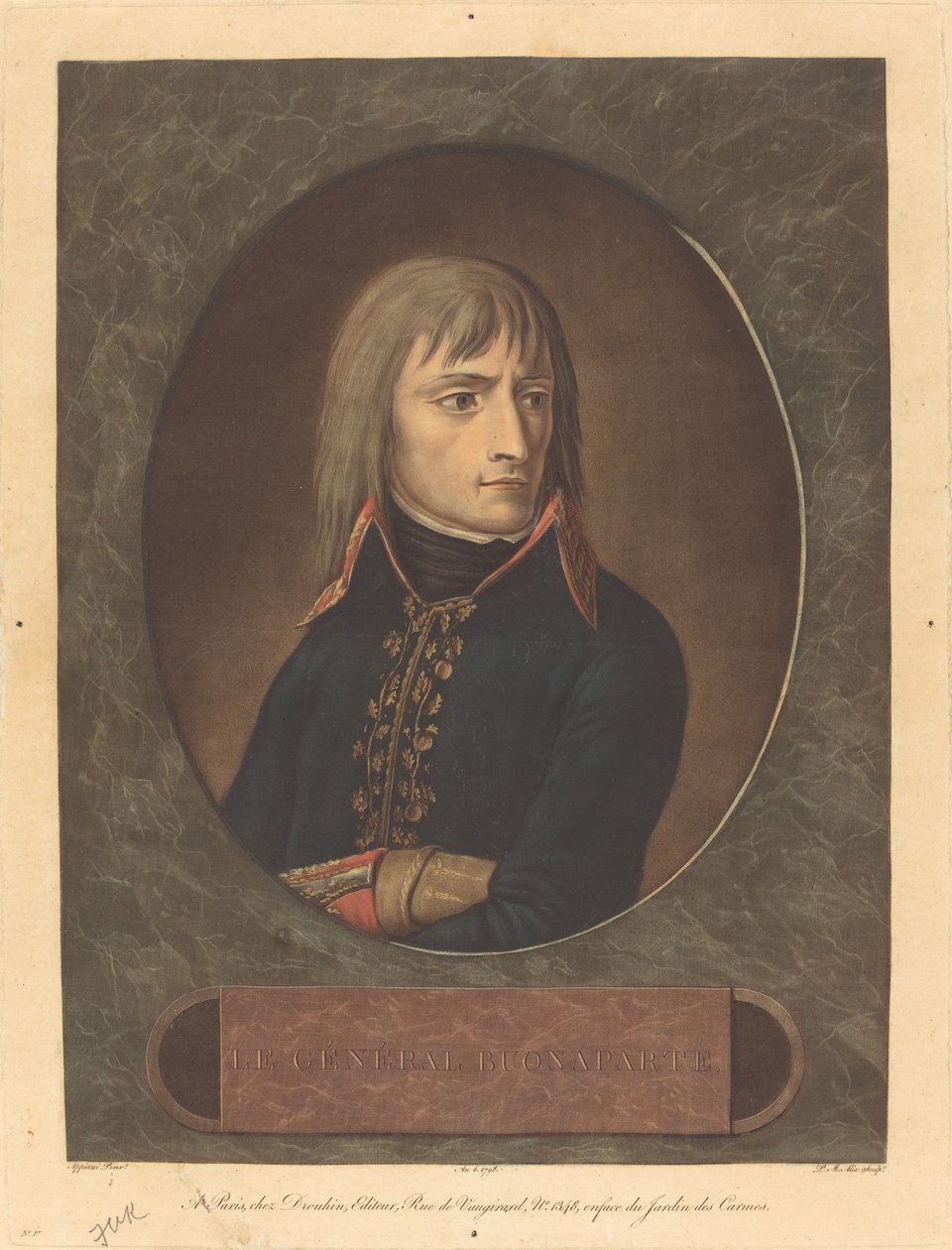 Napoleon som general för den italienska armén, 1798. av Pierre Michel Alix