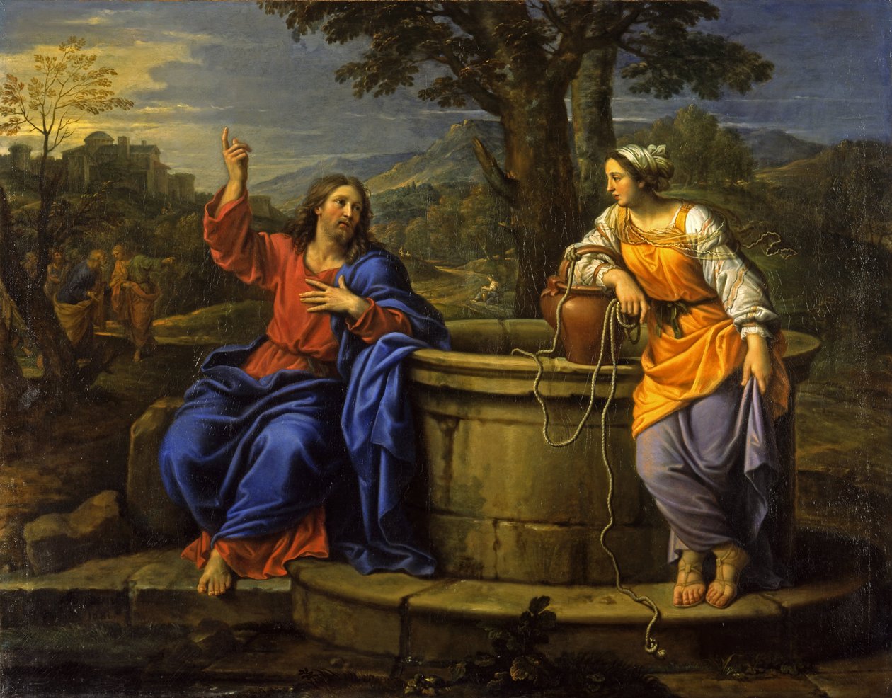 Kristus och kvinnan i Samaria av Pierre Mignard