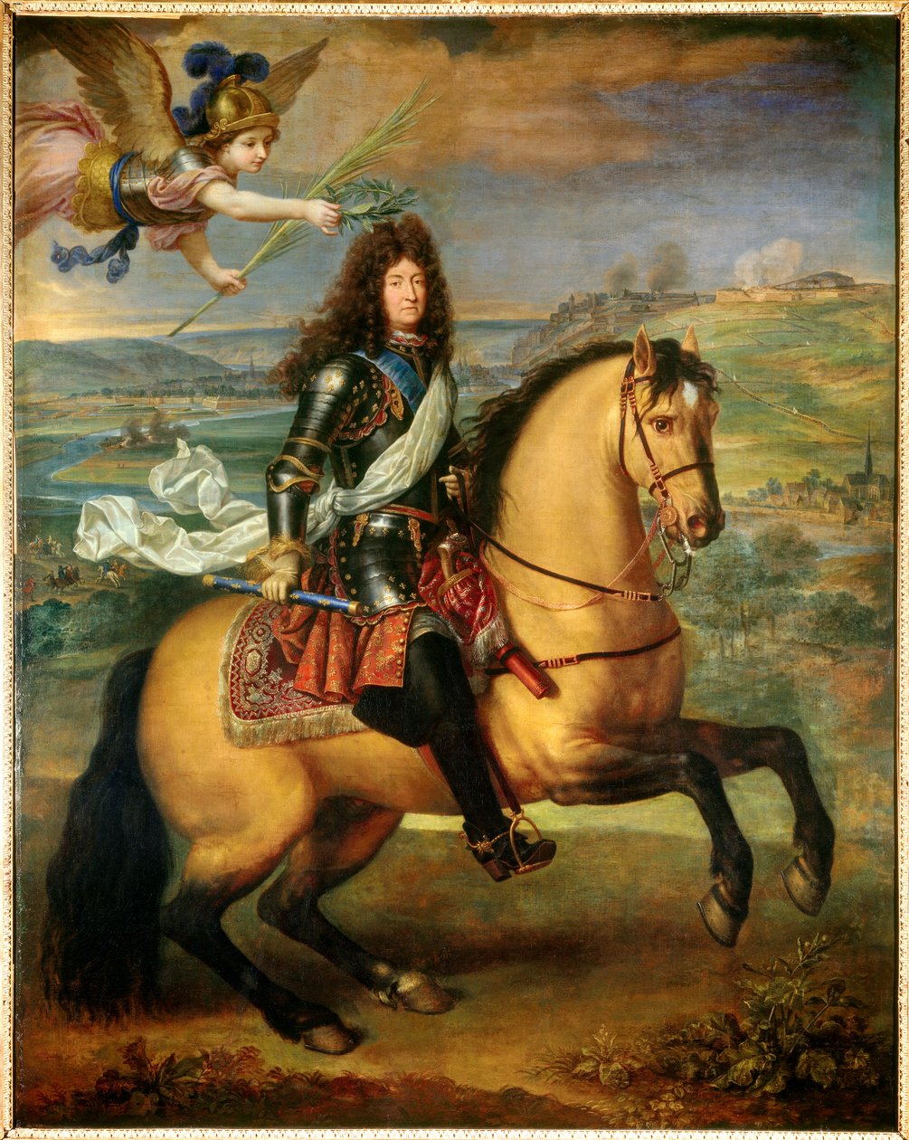 Ridsporträtt av Ludvig XIV av Pierre Mignard
