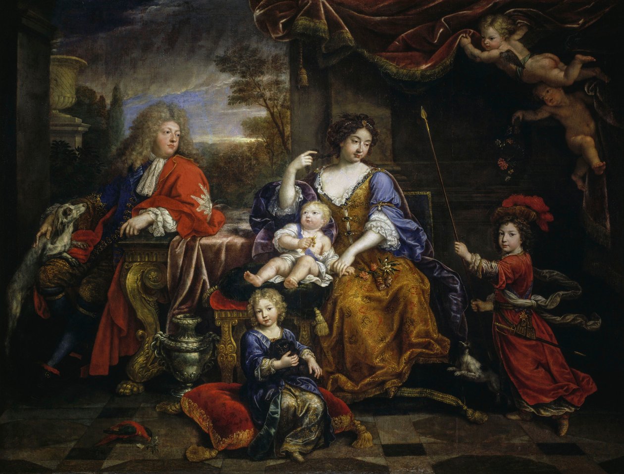 Frankrikes storfurste och hans familj av Pierre Mignard