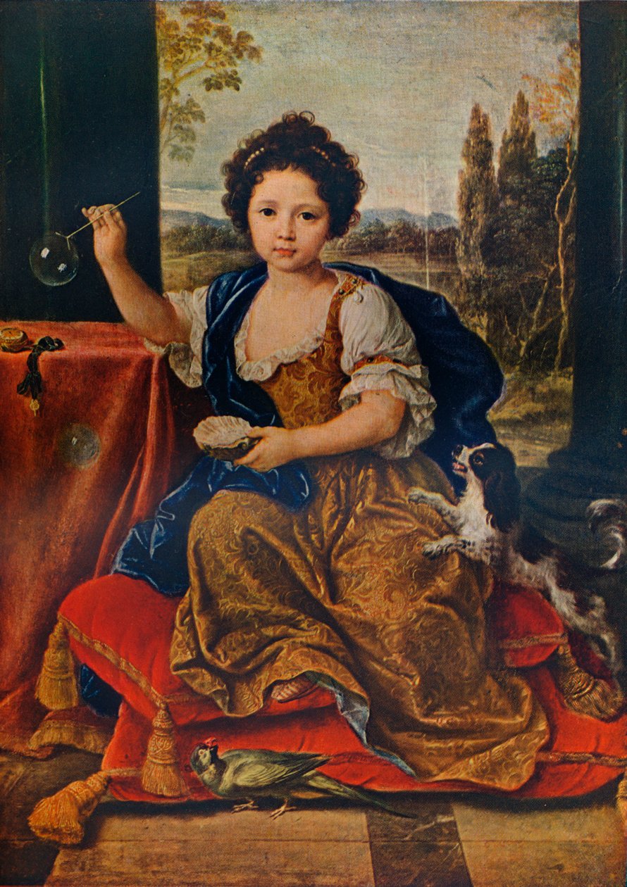 Louise Marie Anne de Bourbon, 1674-1681, oäkta dotter till Ludvig XIV, c1680, 1911 av Pierre Mignard