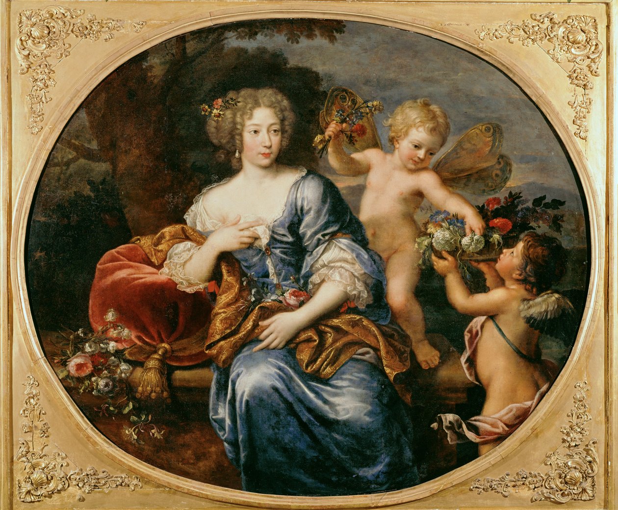Madame de Montespan, älskarinna till Ludvig XIV ... (målning på duk) av Pierre Mignard