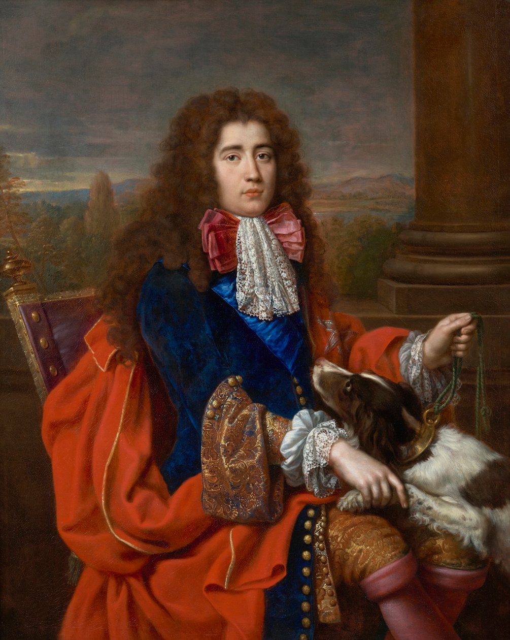 Porträtt av Louis François Marie Le Tellier, Marquis de Barbezieux 1668-1701, ca 1690. av Pierre Mignard