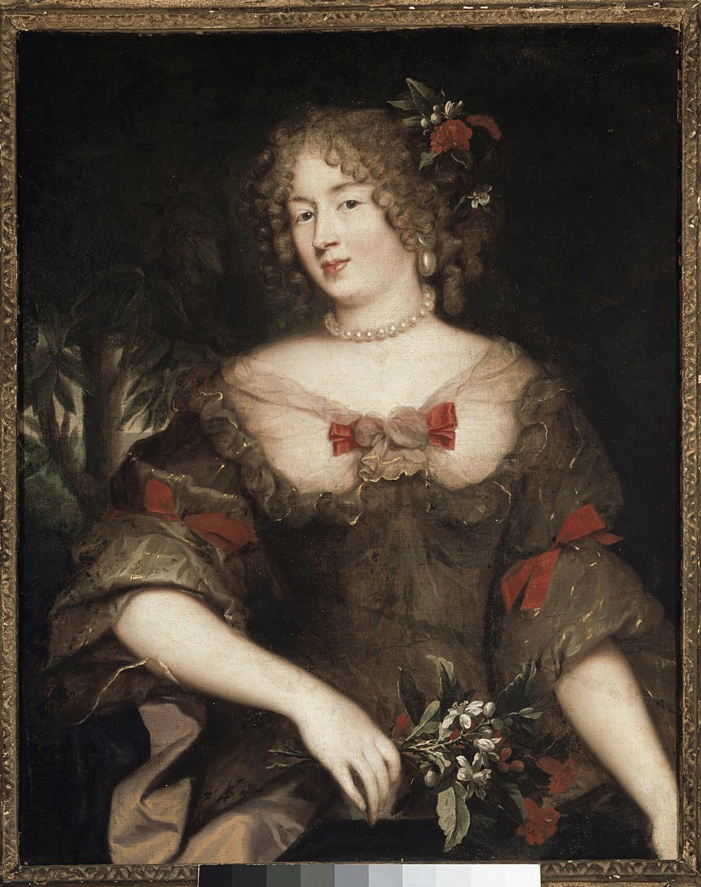 Porträtt av Madame de Sevigne (olja på duk av Pierre Mignard