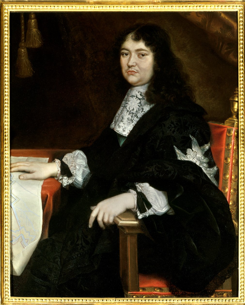Porträtt av Michel Le Tellier, Marquis de Louvois (1641-1691) Målning av Pierre Mignard (1612-1695) 1600-talet. Nämnas måste: Reims, Musee Des Beaux Arts - Porträtt av Michel Le Tellier, Marquis de Louvois (1641-1691). Målning av Pierre Mignard av Pierre Mignard