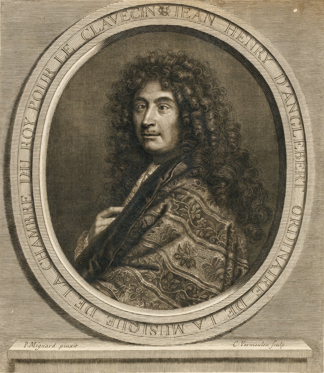 Porträtt av kompositören Jean-Henri dAnglebert 1629-1691, 1689 av Pierre Mignard