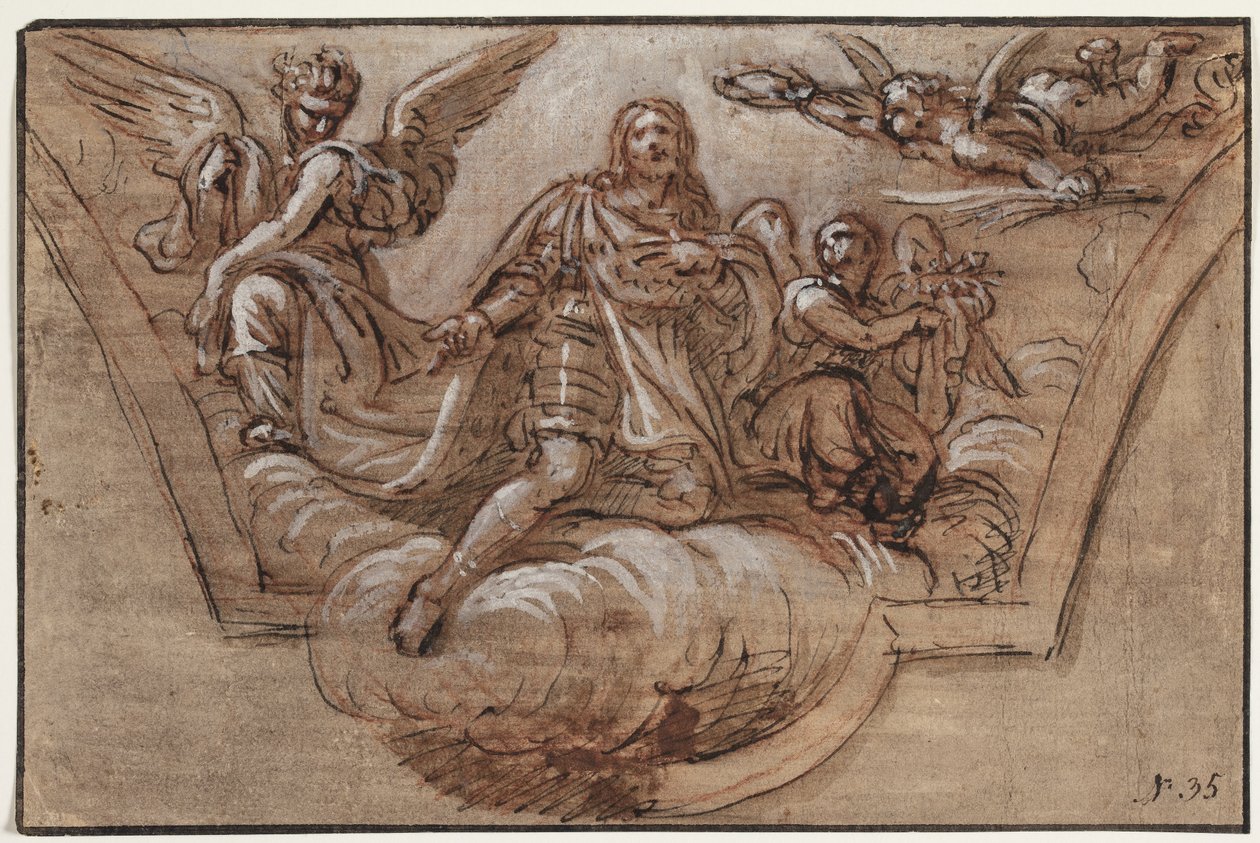 Utkast till takdekoration av Pierre Mignard