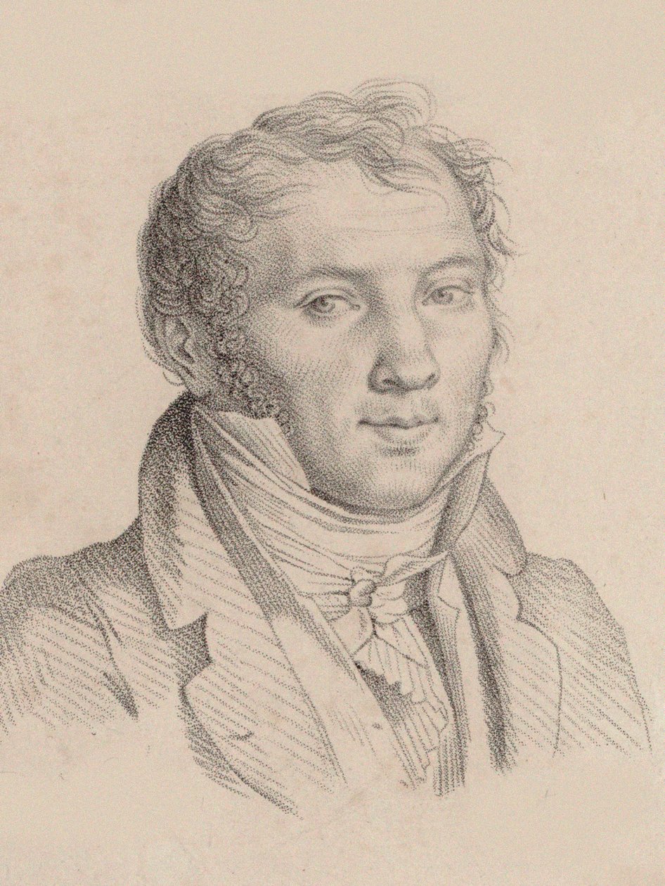 Porträtt av violinisten och kompositören Louis-Luc Loiseau de Persuis 1769-1819, 1811. av Pierre Narcisse Guérin Baron