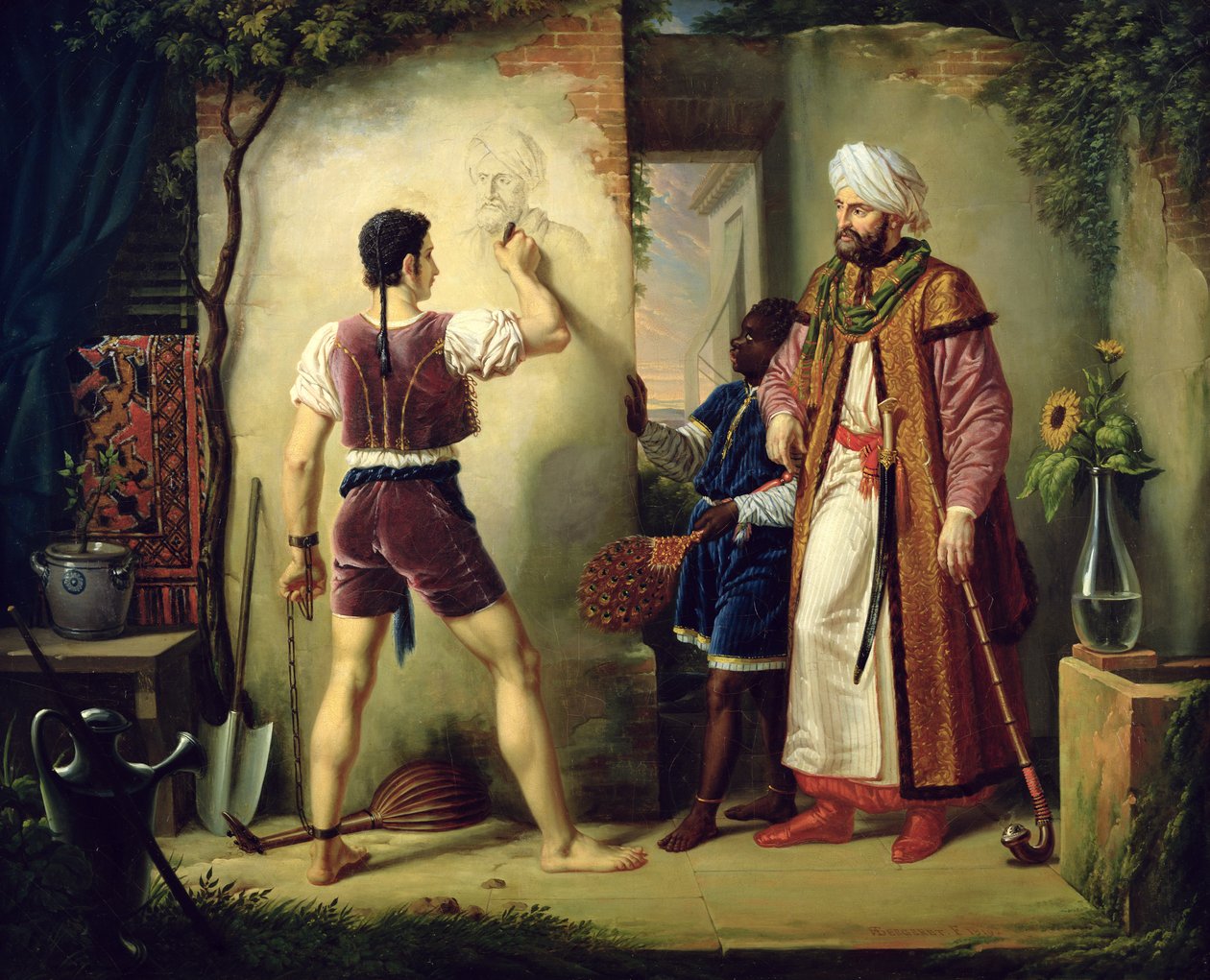 Fra Filippo Lippi (ca 1406-69) 1819 av Pierre Nolasque Bergeret