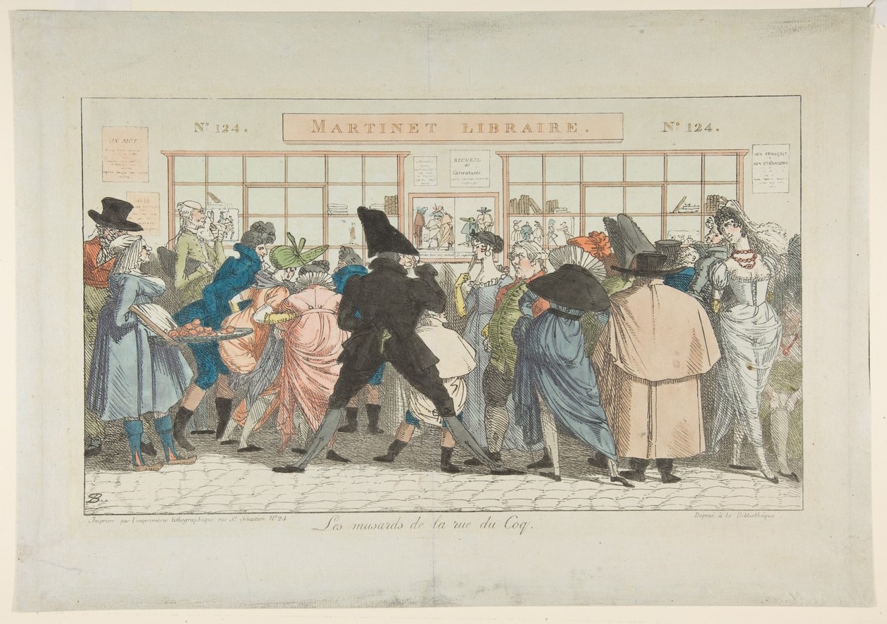 Dawdlers av Rue du Coq Dawdlers av Rue du Coq, 1805. av Pierre Nolasque Bergeret
