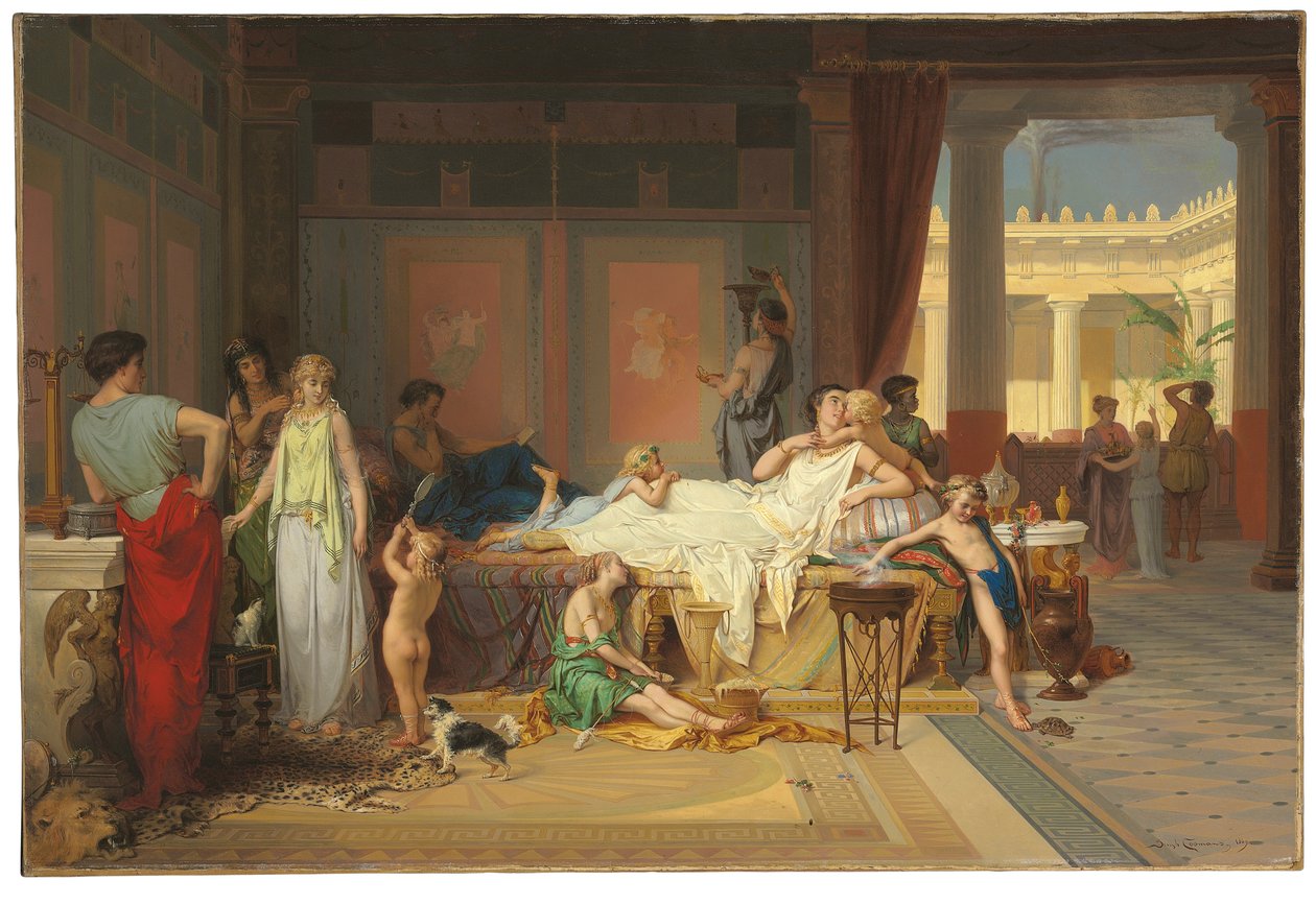 Pompejis sista timme - Poetens hus av Pierre Oliver Joseph Coomans