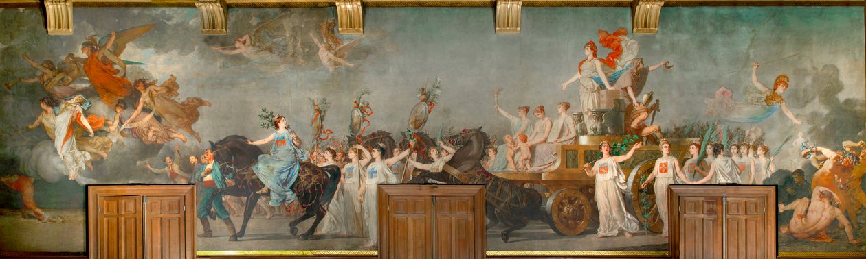 Fresco "" Le triumphe de la Republique"" av Pierre Paul Lêon Glaize