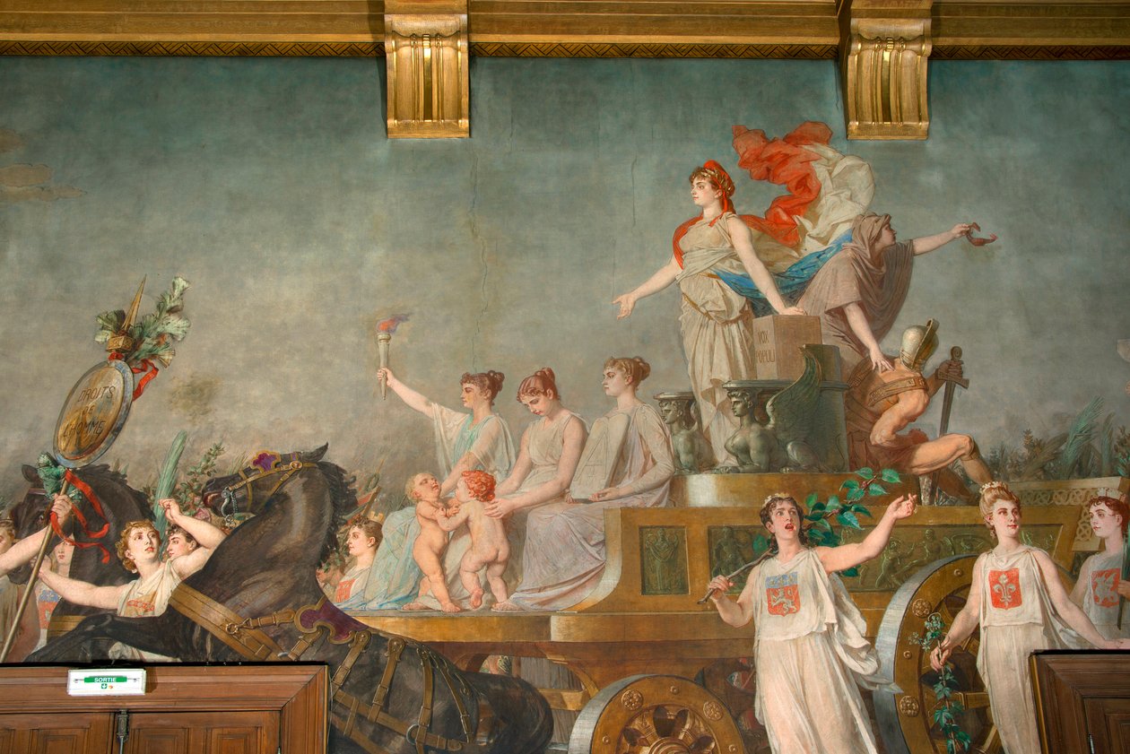 Fresk ""Republikens triumf"" av Pierre Paul Lêon Glaize