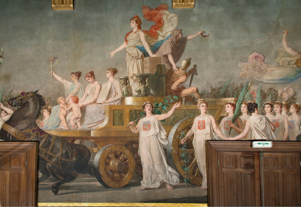 Fresk ""Republikens triumf"" av Pierre Paul Lêon Glaize