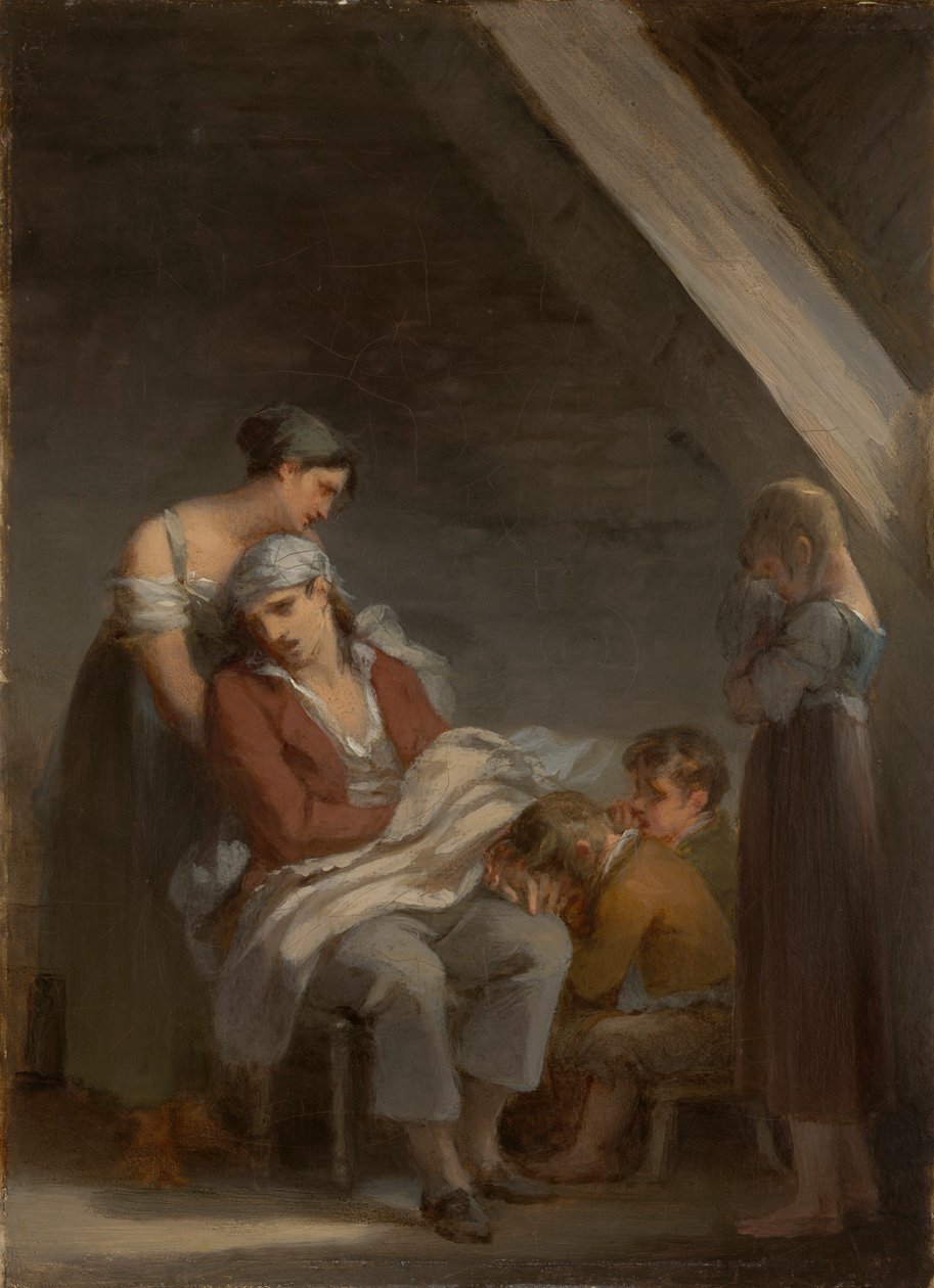 En sorgslagen familj av Pierre Paul Prud