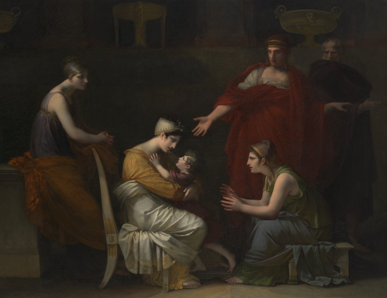 Andromache och Astyanax, 1813-17, 1823-24. av Pierre Paul Prud